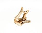 Brinco Folheado a ouro 18k