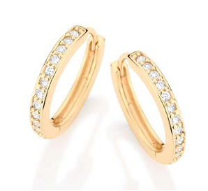 Brinco Folheado a ouro 18k