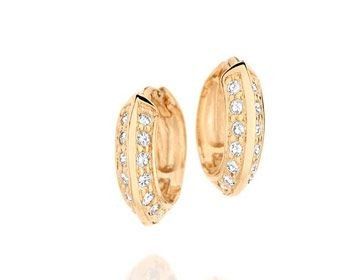 Brinco Folheado a ouro 18k