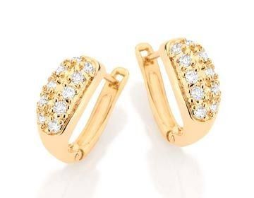 Brinco Folheado a ouro 18k